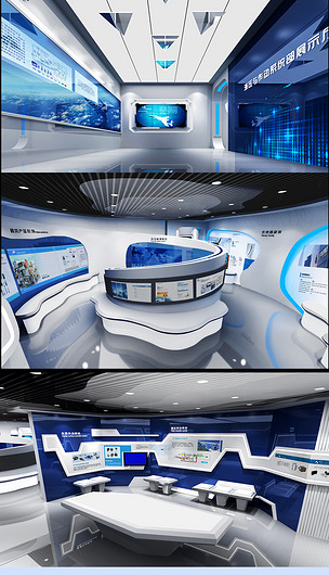 科技企业机械产品展厅3D模型下载-编号18671454-党员活动室